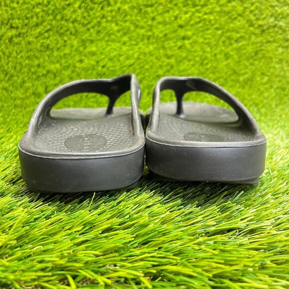 Oofos OOriginal Mens Size 9 Black Beach Walking Casual Recovery Thong Sandals main image 9